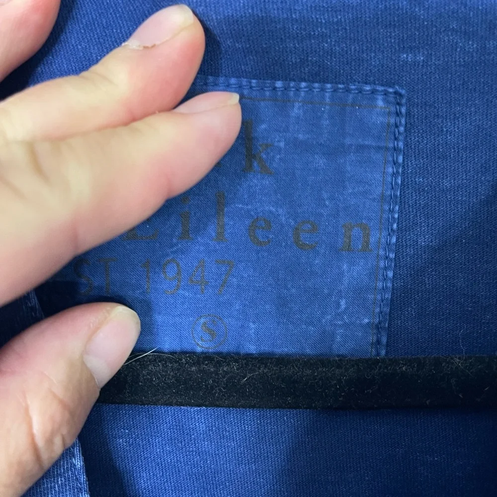 Frank & Eileen Lauren Polo Mini Shirt Dress S In Mineral Navy Worn Once Denim - Picture 7 of 13